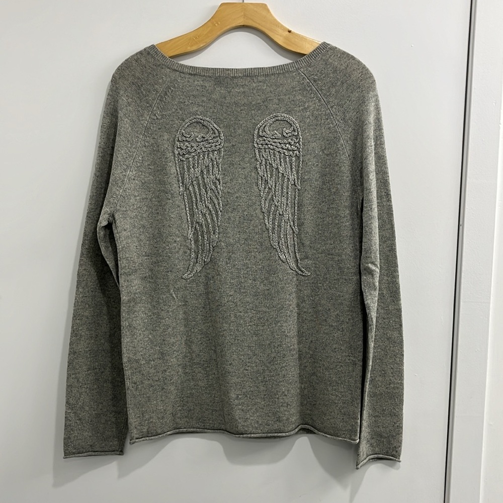 French brand Berenice light grey silk and cashmere sweater size medium